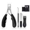 Hexint 4pcs Toenail Clippers for Thick or Ingrown Toenails Stainless Steel Podiatrist Tool Strong Big Hard Nails Scissors Clipper Lifter File Kit