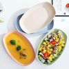 Lightweight Wheat Straw Plates - 4 Pack 11.8'' Unbreakable Sturdy Plastic Din...