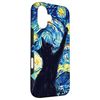 iPhone 16 Van Gogh Style Starry Night Cute Cat Art Case