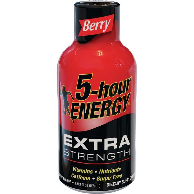 5-hour ENERGY Shot, Extra Strength, Berry, 1.93 oz 507267 Pack of 12 5-hour