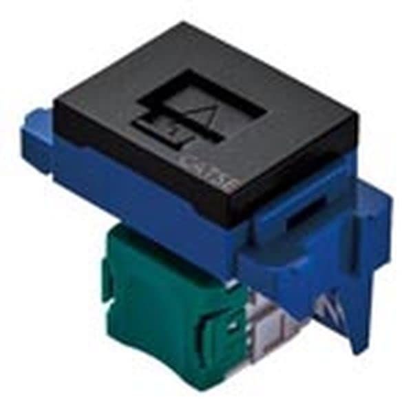 Panasonic Guttosu Series Information Modular Jack CAT5E Embedded Type Matte Black NR3160MB