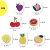 ND-0196-R02-pineapple-A Fashionable Iron Patch Velcro Applique Embroidery Patch