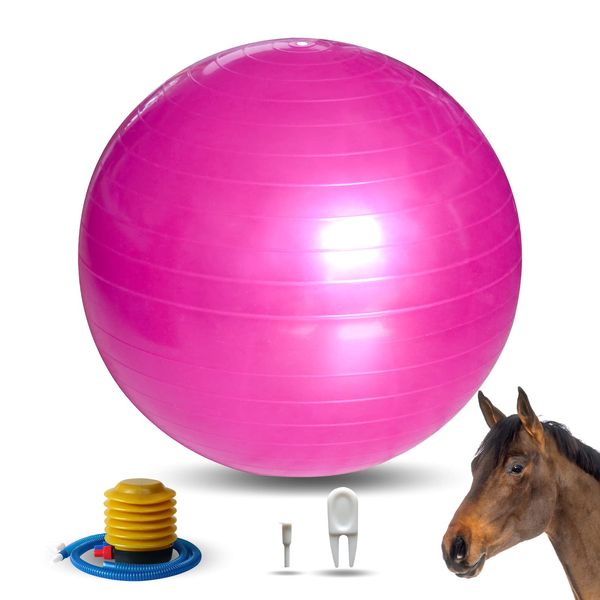 RideFound 25 Inch Horse Play Balls Anti-Burst Herding Ball for Horse Mega Equine Ball for Play Training Horse Soccer Ball