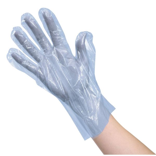 Artec 51415 Adult Vinyl Gloves, Light Blue, 100 Count, Boxed, PE Vinyl Gloves, Stain Resistant, Waterproof, Oil-Resistant, Powder Free