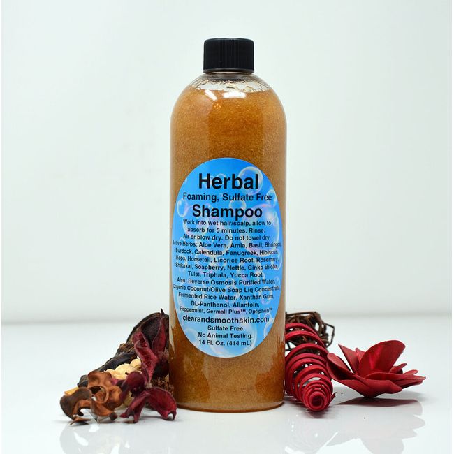 * New*Herbal Foaming Shampoo (now 14 ounces) W/ 19 Powerful Herbs