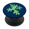 Danish Pastel Abstract Algae Modern Geometric Blue PopSockets Standard PopGrip