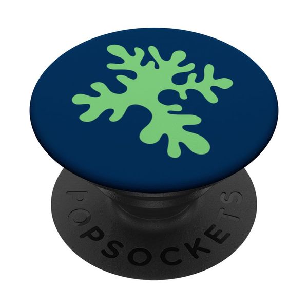 Danish Pastel Abstract Algae Modern Geometric Blue PopSockets Standard PopGrip