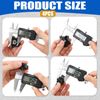 Piriuuo 4 Pcs Threaded Knobs 3/8-16 Knob Star Knobs Female Thread Knobs Clamping Nuts Knobs Thumb Screw Threaded Knobs for T Track Bolts Jigs Knobs