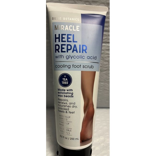 ROSIE MIRACLE HEEL REPAIR WITH GLICOLIC ACID COOLING FOOT SCRUB +TEA TREE 8.5FLO