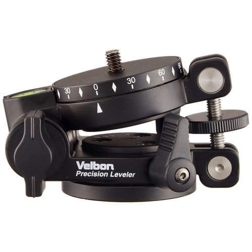 ベルボン Velbon 三脚アクセサリー Precision Leveler レベリングユニット&パノラマヘッド 底面径53mm マグネシウム製 408464