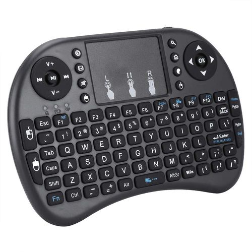 Mini i8 Keyboard with Touchpad for PC, 2.4GHz, 92key, Multimedia Control Keys, Auto Sleep/Wake