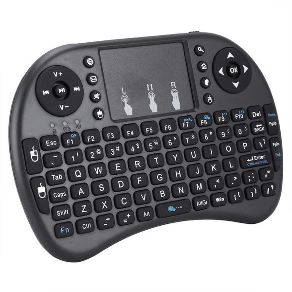 Mini i8 Keyboard with Touchpad for PC, 2.4GHz, 92key, Multimedia Control Keys, Auto Sleep/Wake