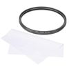 sourcing map 77mm Circular Polarizer Filter, Double Sided Multi-Layer Coatings Polarizing Filter with Cleaning Cloth for Camera Lens