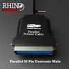 rhinocables 1m USB to Parallel IEEE 1284 Centronics Printer Adapter Cable - Connect Old Style Printers to USB
