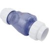 Magic Plastics 0823-20C Check Valve 2 Slip Union Clear