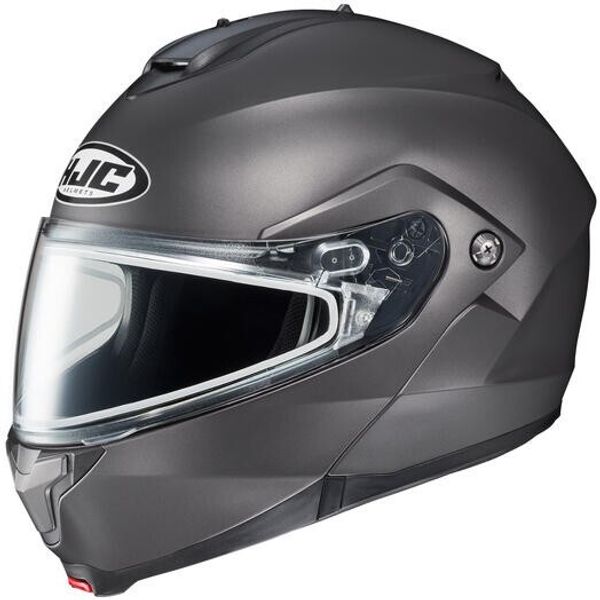 HJC c91 Modular SunScreen Snowmobile Helmet Matte Titanium LG Large