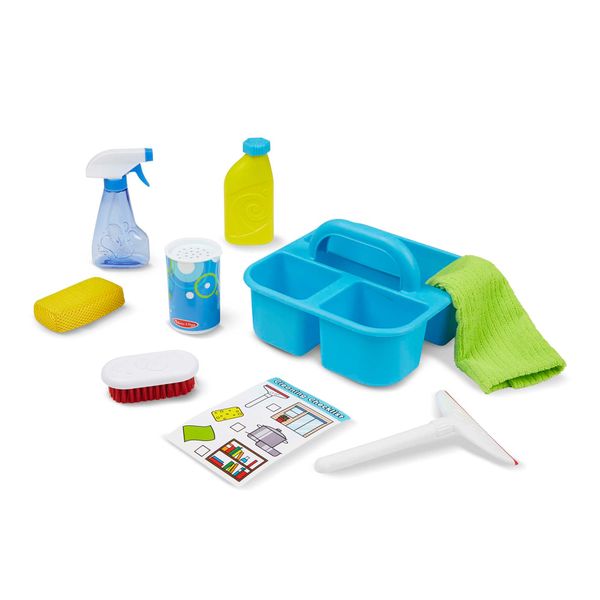 Melissa & Doug Cleaning Caddy Set, Pretend Play, Play sets, 3+ | Gift for Boy or Girl