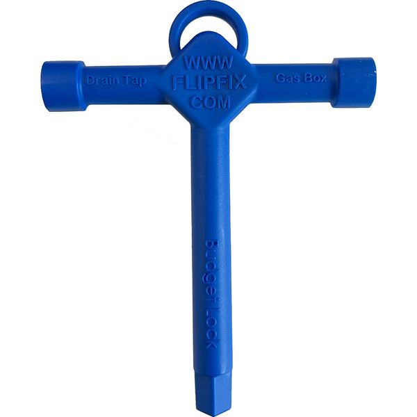 Trade Access Panels Universal Loft Hatch Key. Square Drive T Key Opener Tool, for Gas Box, Drain Tap. Spare Replacement Plastic Budget Lock Tee Key for Cabinet Lock, Utility Key- Blue