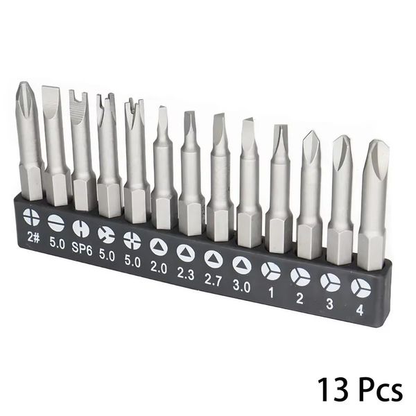 zmart 13pcs 50mm Special Screwdriver Bit Set Y-Shape Triangle Cross 3pcs Screwdriver Tool Accessories