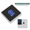 Demeras Door Touch Exit Release Unlock Button Switch Panel LED Light for Door Access Control System with Blue Indicator Light,NO/COM Output contactAccess Control System
