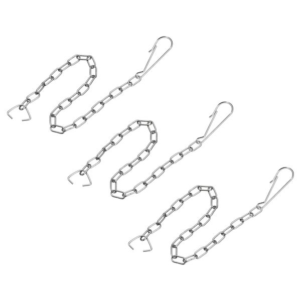 sourcing map Toilet Handle Chain, 3pcs Stainless Steel Toilet Flapper Chain Universal Toilet Flapper Lift Chain Replacement Kit for Most Toilet Flappers