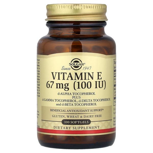 Vitamin E, 67 mg (100 IU), 100 Softgels