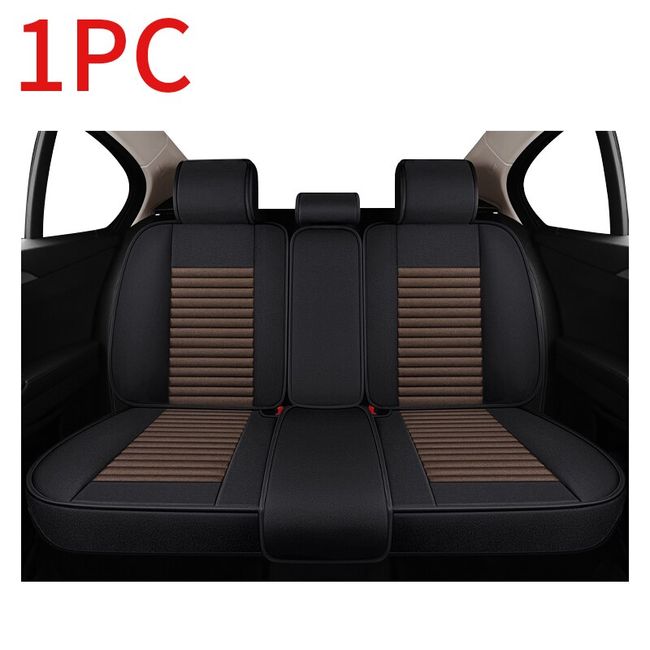 Luxury Car Seat Covers Leather Flax Seat Cover Mat Universal