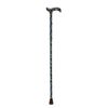 William Morris Ladies Folding Adjustable Walking Stick with a Floral Patterned Handle (33-36.5")