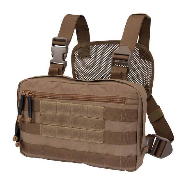 IDOGEAR Tactical Recon Kit Bag Chest Bag Molle Combat Pouch 500D Nylon (D:Coyote Brown)