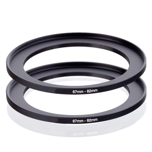 FANZR 2 x 67mm 82mm Filter Step Up Ring 67mm Lens to 82mm Filter Premium Aluminum