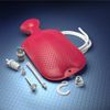 Flents Douche and Enema Combination Kit for Men and Women, Large Capacity, Multipurpose Cleaning System, Made with Comfortable Material, Red (1.66 L)