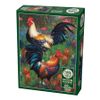 Cobble Hill 1000 Piece Puzzle - Roosters - Sample Poster Included