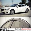 WellVisors Window Visors 14-17 Mazda 6 Side Deflectors with Deflectors