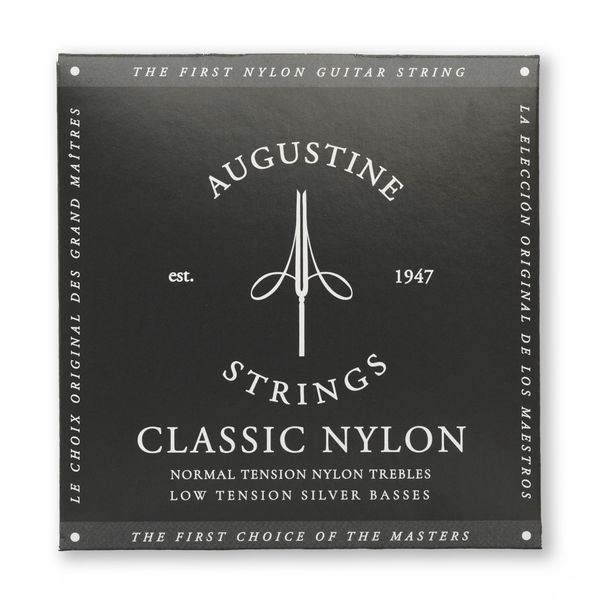 Augustine Classic Guitar Strings, Black, 1 Set