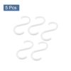 Sourcingmap 5pcs Kitchen Pan Pot Garment Plastic S Shape Hook Hangers