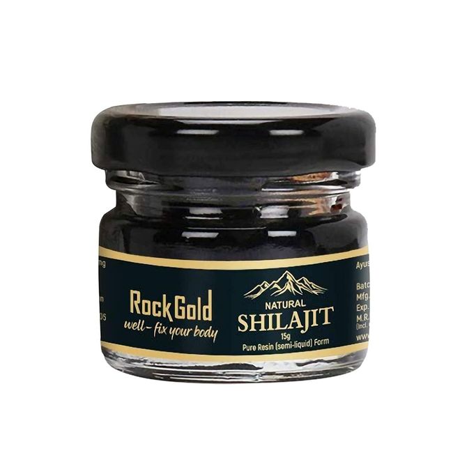 Rock Gold Pure & Natural Himalayan Shilajit/Shilajeet Raw (Semi) Liquid Resin Natural Source of Fulivc Acid (1)