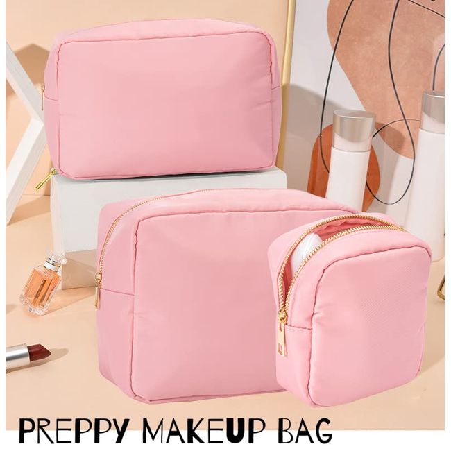 Preppy Small Cute Makeup Bag Cosmetic Zipper Pouch Purse