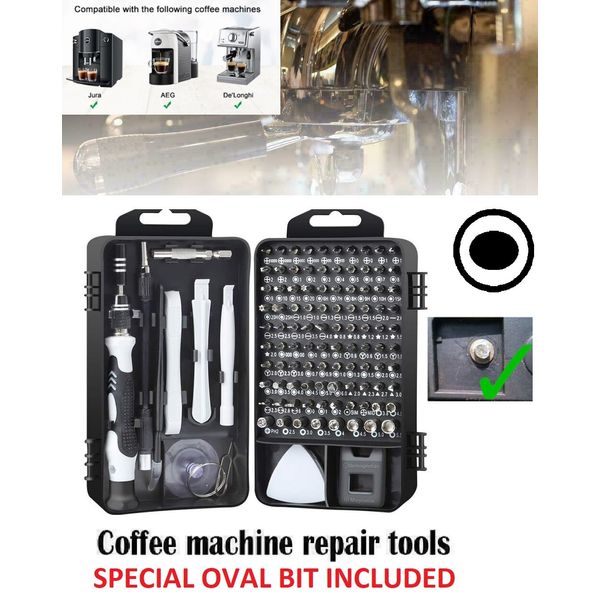 Coffee machine key.Jura Capresso Service Repair Tool kit Open Security Oval key