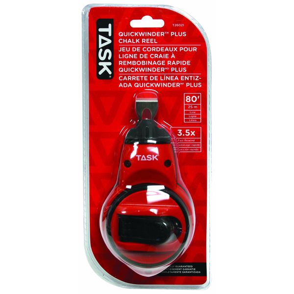 Task T26021 Quick Winder Plus Chalk Reel with 3.5X Rewind