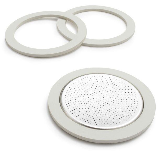 Bialetti Replacement Gaskets and Filter For 9 Cup Stovetop Espresso Coffee Makers