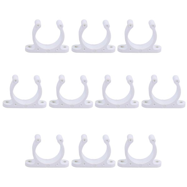AB Tools 10 Pack 20mm Polyamide Tube Storage Clip Paddle Boat Hook Pole Tool Plastimo