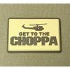 Get To The Choppa PVC Patch - Tactical Morale Patch  - Hook Back Gun Patch