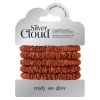 Silver Cloud Auburn Skinny Satin Scrunchies 5 Pack