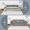 Boho Couch Cover for Dogs Washable Black Rhombic Couch Sofa Protector Cats Pets 
