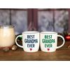 Triple Gifffted Best Ever Grandparents Gifts from Grandkids, Grandma and Grandad Coffee Mugs, Gift Idea on Christmas from Grandchildren, Grandson, Granddaughter, Mothers Day, Ceramic Cup, 380ML