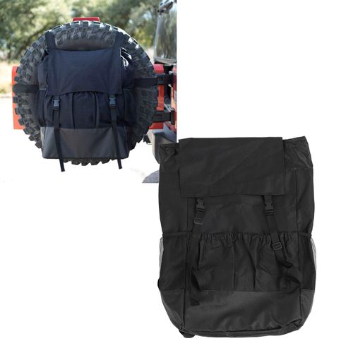 Ejoyous Spare Tire Trash Bag, 60L Heavy Duty Truck Tailgate Trash Bag Car Cargo Storage Bag for SUV Off Road Truck Overlanding Accesories
