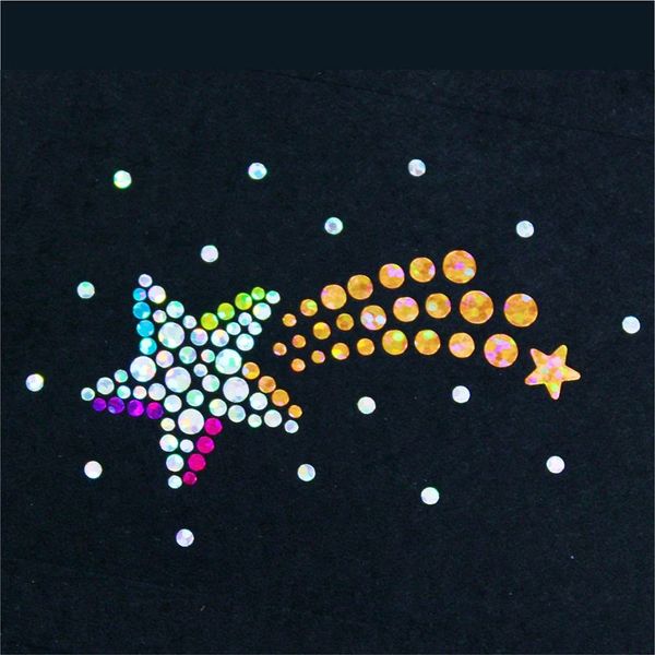 [Spangle] Sequin motif (shooting star) S size iron on