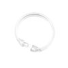 Benytro 24 Pcs Durable Clear Plastic Shower Curtain Rings,O-Shape PP Plastic Material Shower Curtain Hook Accessory Slide Easy Snap Button Closure Strong Easy to Slide