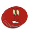 SpongeBob Mr. Krabs Face Novelty Coaster Set