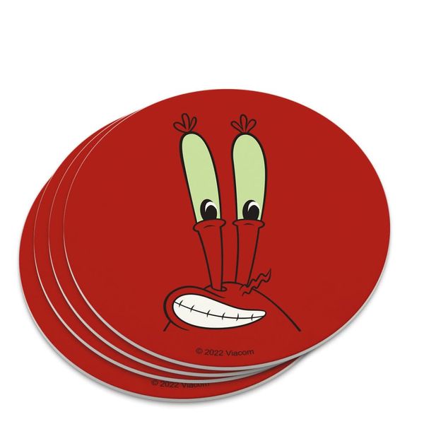 SpongeBob Mr. Krabs Face Novelty Coaster Set